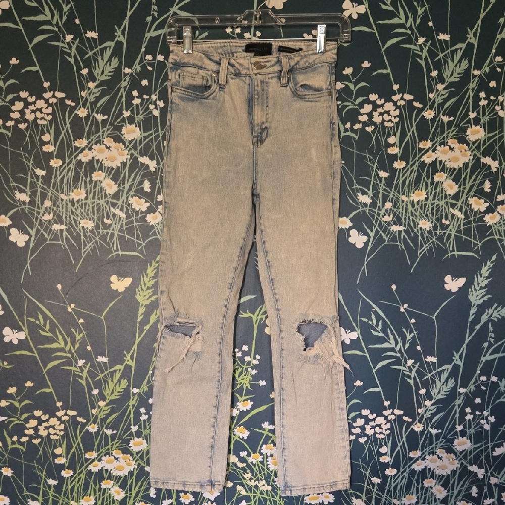 Kendall & Kylie Icon High Rise Distressed Jeans